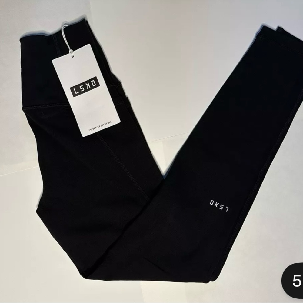 LSKD Fusion Full Length Leggings with Pockets BLACK  Size XS BRAND NEW